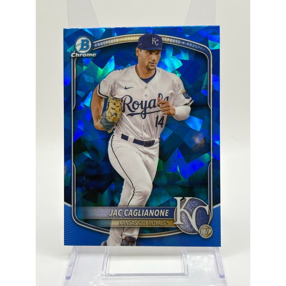 2025 Bowman Chrome Sapphire Edition Jac Caglianone Prospect Kansas City Royals
